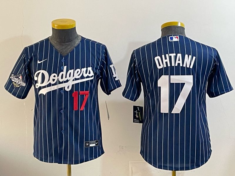 Youth Nike 2026 Los Angeles Dodgers #17 Ohtani  Blue Stripe Game MLB Jersey 120811